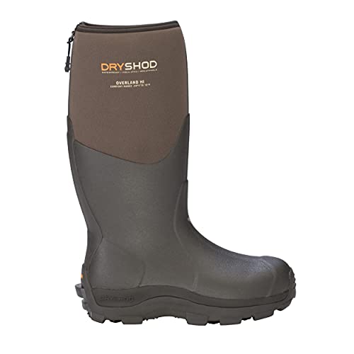 【中古】【未当て嵌める・未開封品】dryshodメンズOverland Hiカットアウトドアカーキ/赤銅色ブーツ7?M、ovr-mh-kh