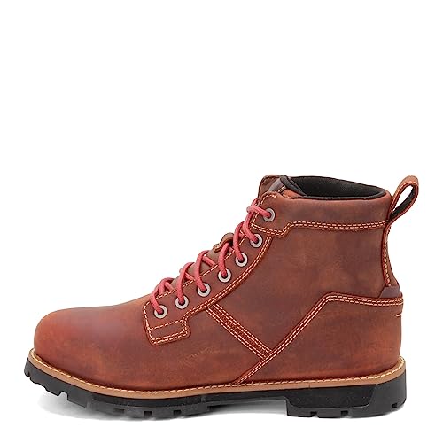【中古】【未当てはめる・未開封品】KEEN ありがた味 メンズ シアトル 6in アロイ つま先 雨合羽 細工物ブーツ, ジンジャーブレッド/ブリックレッド, 8.5 Wide
