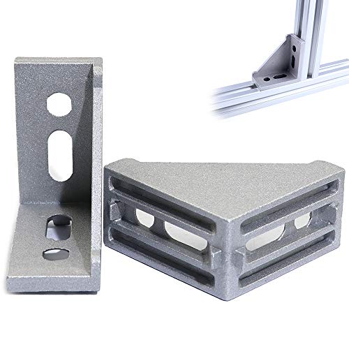 【中古】【未使用・未開封品】10pcs 3060内側コーナーブラケットGusset for 3030または3060シリーズアルミ製押し出しプロファイルwithスロット10?mm