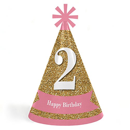 【中古】【未使用・未開封品】2nd Birthday Girl - Two Much Fun - Cone Happy Second Birthday Party Hats for Kids and Adults - Set of 8 (Standard Size)｜AJIMURA-SHOP 19,558円