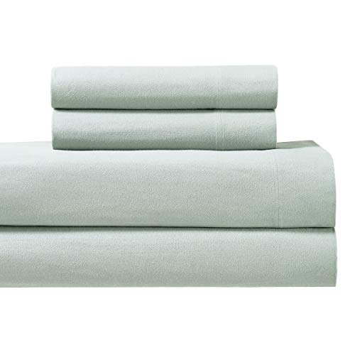 【中古】【未当て嵌める・未開封品】Heavyweight Flannel 100?%綿織物居敷きset-4pc臥榻居敷き170?gsm 第一人者 青み