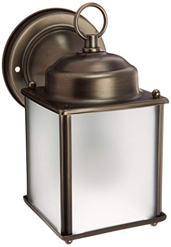 【中古】【未当てはめる・未開封品】Sea Gull Lighting 8592001-965 ニューキャッスル 一ともし火 アウトドアウォールランタン アンティークブラッシュドニッケル