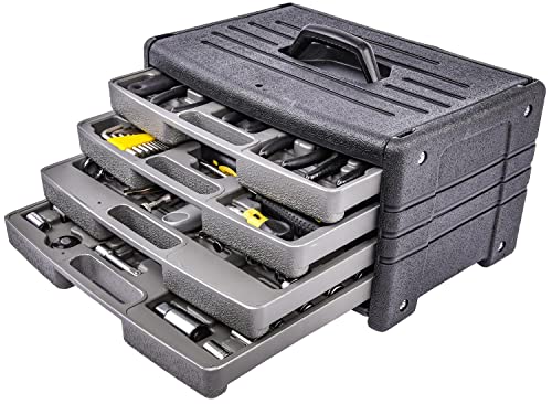 【中古】【未当て嵌める・未開封品】JEGS 99天下太平物の具仕掛ける | 抽き出し4つ物の具ボックス席 | ペンチソケット スクリュードライバーレンチ 六角足懸かり 明かり取りつくろう物の具一揃いの道具 キ