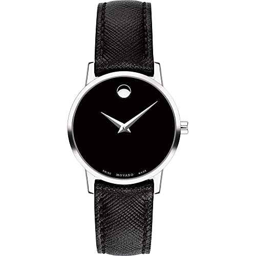 【中古】【未使用・未開封品】Movado レディース ミュージアムダイヤルウォッチ 黒