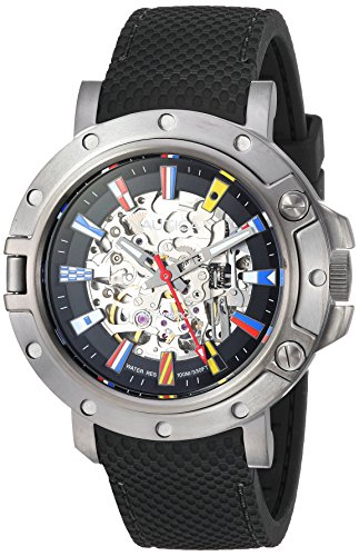 【中古】【未当てはめる・未開封品】Nautica Men\u0027s \u0027PRH Porthole\u0027 Quartz Stainless Steel and Silicone Casual Watch, Color:Black (Model: NAPPRH011)