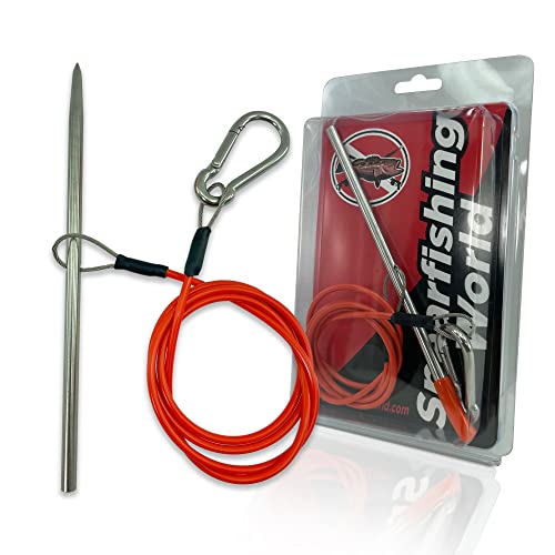 【中古】【未使用・未開封品】スピアフィッシング用フィッシュストリンガー コーティングステンレススチールケーブルと高耐久カラビナ付き 11,327円