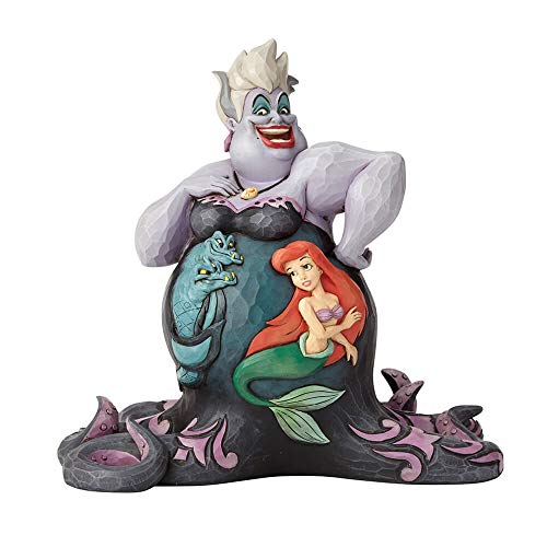 【中古】【未使用・未開封品】Enesco Disney Traditions by Jim Shore Little Mermaid Ursula Undersea Scene Figurine, 8.2 Inch, Multicolor画像