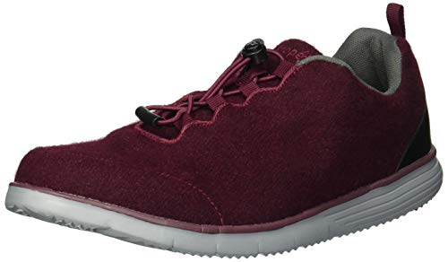 【中古】【未使用・未開封品】Propet Women's Travelfit Prestige Burgundy Flannel Ankle-High Patent Leather Walking Shoe - 6W|AJIMURA-SHOP