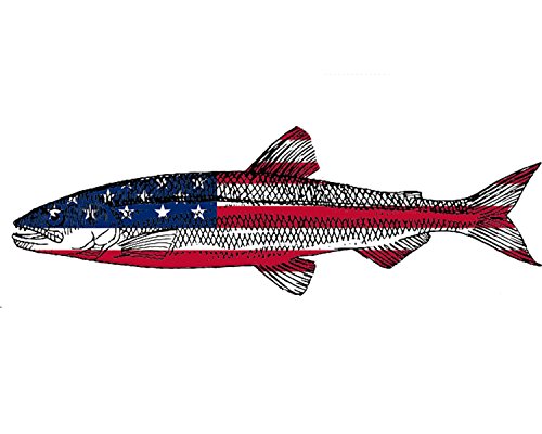 【中古】【未当て嵌める・未開封品】Rogue River タクティカル トラウト 銀鱗 USA 信号旗 ステッカー デカール つり銭 バンパー ステッカー 銀鱗 愛国主義的 ユナイテッド