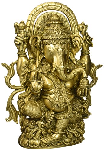 【中古】【未使用・未開封品】Ornamented Lord Ganesha???真鍮Statue｜AJIMURA-SHOP