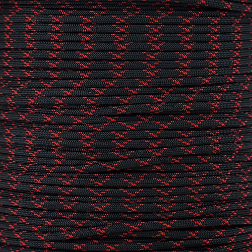 【中古】【未当てはめる・未開封品】PARACORD PLANET 10 20 25 50 100フートの束と250 1000フートの落下傘550吊りひも 印字機III 7同盟罷業地びた パラコード (黒いこと/インペ