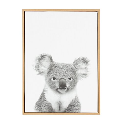 【中古】【未当て嵌める・未開封品】Simon Te Tai作 Kate and Laurel Sylvie Koala ひな形付き添い人帆布、23x33、自然的