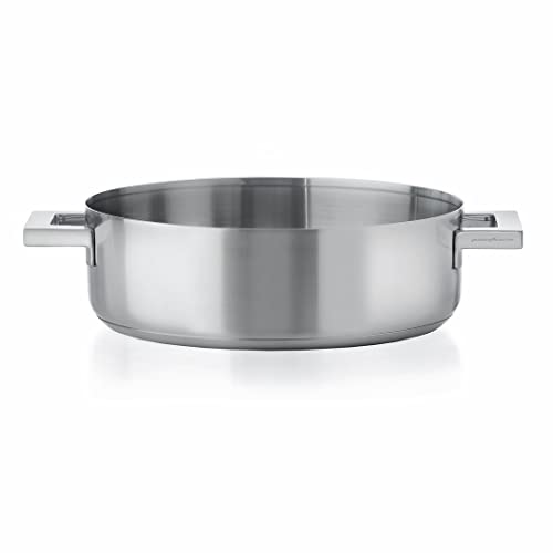 【中古】【未当て嵌める・未開封品】Mepra Stile ソテー食麺麭 手持ち部分2つ付き添い人 11in 今めかしいでパウダーコンパクトな18/10ステンレス鋼スチール写真膳立て手道具 安全性のある 防錆 イタリア製 身寄り 泊まり レ