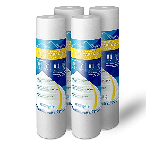 【中古】【未当て嵌める・未開封品】Big青色積もり積もる物取り替えっこ水水漉し1ミクロン4.5?\" X 20?\""薬莢by ronaqua 20\"" 4S-20BB1"