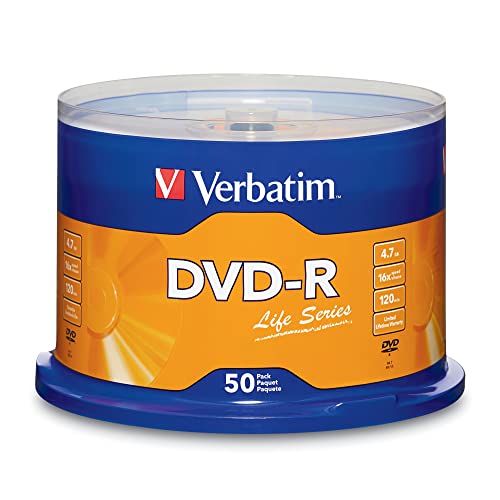【中古】【未使用・未開封品】Verbatim ライフシリーズ DVD-R ディスクスピンドル 50個入り|AJIMURA-SHOP