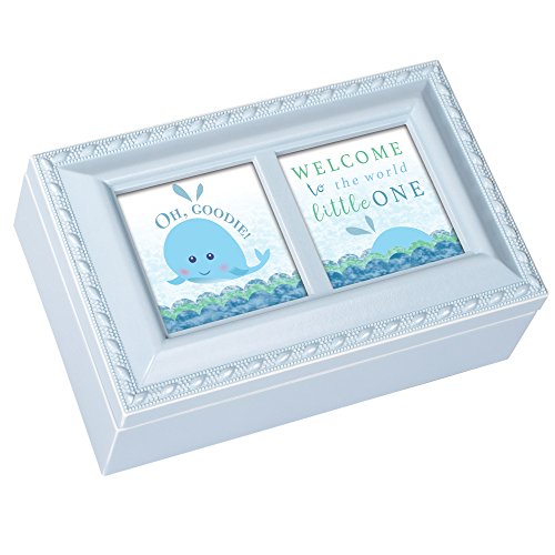 【中古】【未使用・未開封品】Cottage Garden Welcome to The World Little One マットブルー ジュエリーオルゴール ブラームズの子守唄を演奏