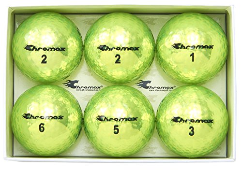 【中古】【未使用・未開封品】Chromax Metallic M5 カラーネオンゴルフボール (6個パック) グリーン｜AJIMURA-SHOP 11,475円