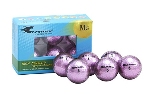【中古】【未使用・未開封品】Chromax Metallic M5 カラーゴルフボール (6個パック) パープル 9,308円
