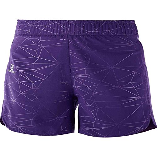 【中古】【未当て嵌める・未開封品】Salomon レディース トレイル伝令 さる股引き、パラシュートパープル、L
