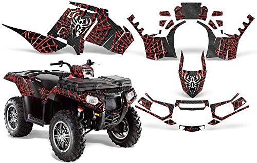 【中古】【未使用・未開封品】AMR Racing Graphicsキットfor ATV Polaris Sportsman 850?/ 850sp / 1000?2013???2016?Widow Makerレッドブラック｜AJIMURA-SHOP