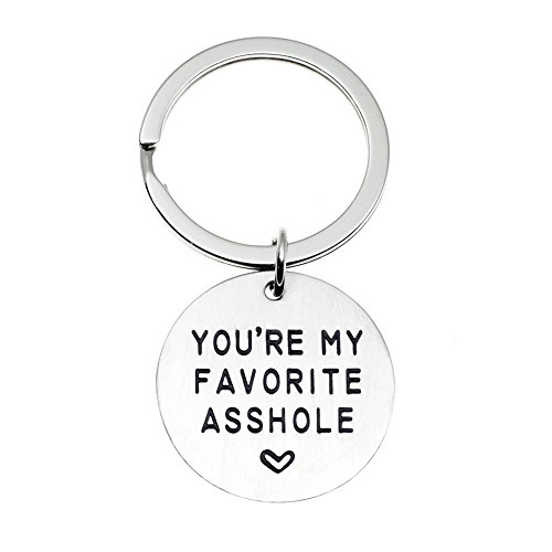 【中古】【未使用・未開封品】You're my favorite asshole ファニーキーチェーン ステンレススチール - ボーイフレンド夫への面白いバレンタインギフト