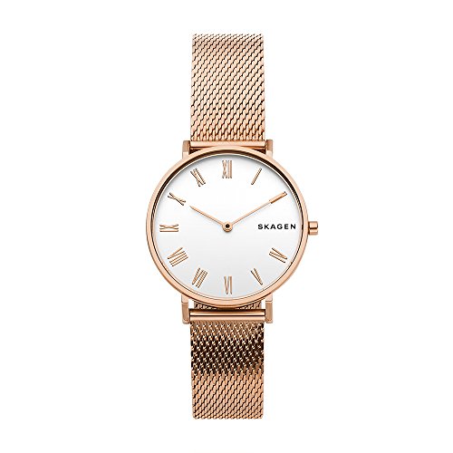 【中古】【未使用・未開封品】Skagen Women's Hald SKW2714 Rose-Gold Stainless-Steel Japanese Quartz Dress Watch