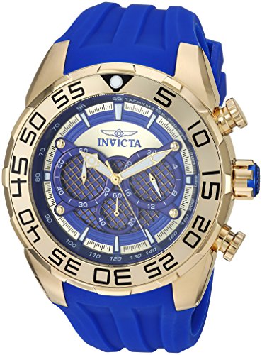 【中古】【未当て嵌める・未開封品】Invicta Men\u0027s 26302 Speedway Quartz Multifunction Dark Blue, Gold Dial Watch