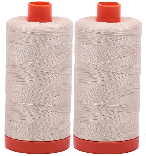 【中古】【未使用・未開封品】Aurifil Mako 50wt スレッド2 ラージスプール:ライトベージュ(2310x2)｜AJIMURA-SHOP