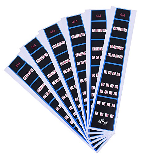 【中古】【未使用・未開封品】CM バイオリンの指ガイド指ステッカー指チャートはラベルフレットボードマーカーをガイドフレットコスモス（4/4バイオリン用）