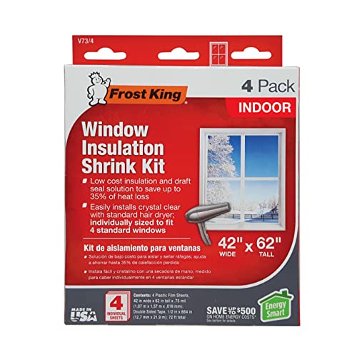 【中古】【未使用・未開封品】Frost King E/O 室内窓用断熱キット 4個入り