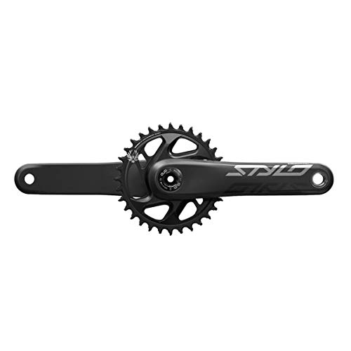 【中古】【未当て嵌める・未開封品】TruVativ Stylo 炭素鷲 ファットバイク 4in DUB 175粍 30T X-Sync 2 ダイレクトマウントチェーンリング 黒いこと (DUB優勝杯/ベア