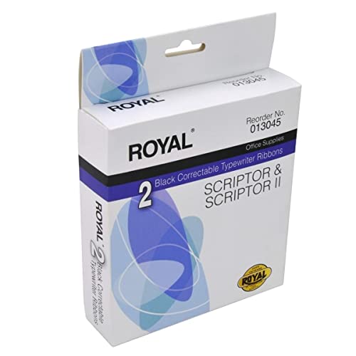 【中古】【未使用・未開封品】ROYAL 2 ブラック 修正可能 タイプライターリボン スクリプター\u0026スクリプター2用