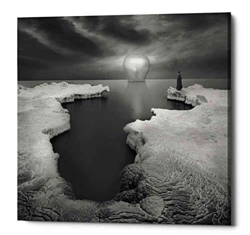 【中古】【未当て嵌める・未開封品】EpicグラフィティLighthouse by Dariusz Klimczak、Giclee帆布壁作物 12\" x 12\"" 薄墨色 EPIC-CA1212926"