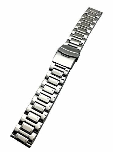 【中古】【未使用・未開封品】NewLife 22mm メタル時計バンド メンズ レディース シルバー ステンレススチールストラップ 交換用リストバンド 腕時計ブレスレット クラスプ付
