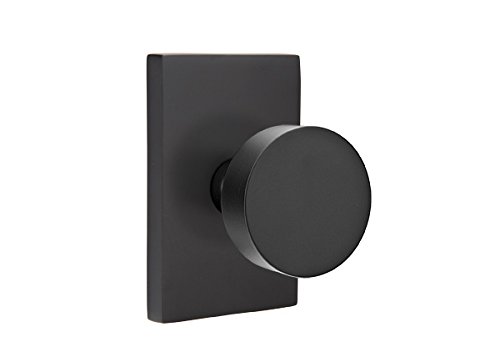 【中古】【未使用・未開封品】パッセージセット モダン長方形ロゼット モダンラウンドノブ フラットブラック