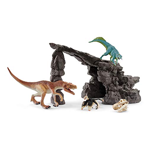 【中古】【未使用・未開封品】シュライヒ 恐竜 恐竜たちの洞窟プレイセット フィギュア 41461