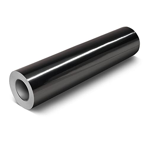 【中古】【未使用・未開封品】VViViD クローム ブラック 光沢 DECO65 パーマネント 粘着 クラフト ビニール ロール クリカット シルエット カメオ用 50ft x 1ft Bulk Roll ブ