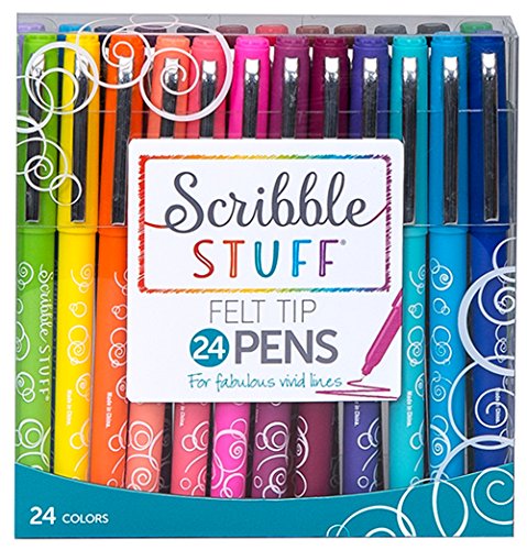 【中古】【未使用・未開封品】Mega Brand Writing Instruments - Scribble Stuff 24 Count Felt Tip Pen Set｜AJIMURA-SHOP