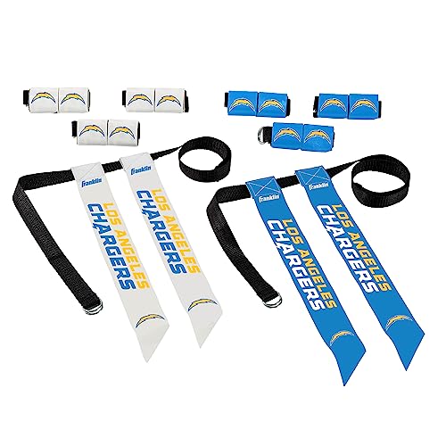 【中古】【未使用・未開封品】Franklin Sports NFL ロサンゼルス・チャージャーズ フラッグ フットボールセット - NFLチームフラッグ フットボールベルトとフラッグ - フラッ