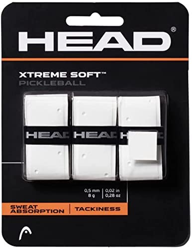 【中古】【未当て嵌める・未開封品】HEAD Xtremesoft ピックルボールグリップ(赤いこと) 白いこと