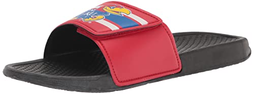 【中古】【未使用・未開封品】(XL (13-14), Kansas Jayhawks) - NCAA College Mens Team Logo Legacy Stripe Sport Shower Slide Flip Flop Sandals