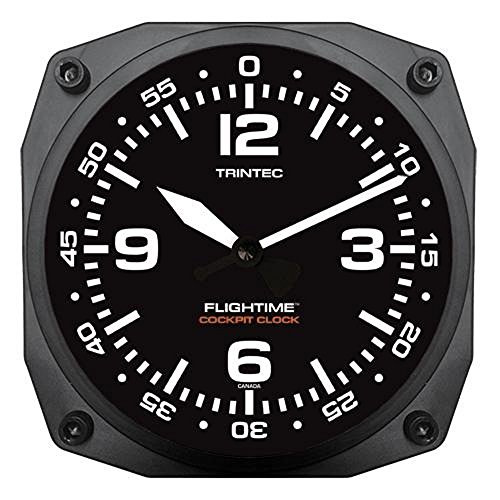 【中古】【未使用・未開封品】Trintec フライトタイム 航空コックピット 壁時計 9065フィート｜AJIMURA-SHOP