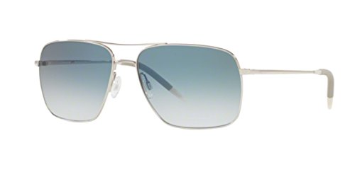 【中古】【未当て嵌める・未開封品】Oliver Peoples メンズ US 大きさ: 58/15/140 色つや: しろがね色