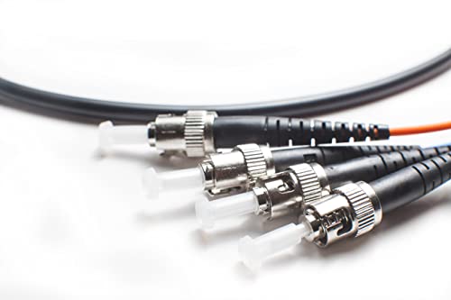 【中古】【未使用・未開封品】FiberCablesDirect - 40M OM4 ST ST ファイバーパッチケーブル | 屋内/屋外 100Gb デュプレックス 50/125 STからSTマルチモードジャンパー 40メ｜AJIMURA-SHOP