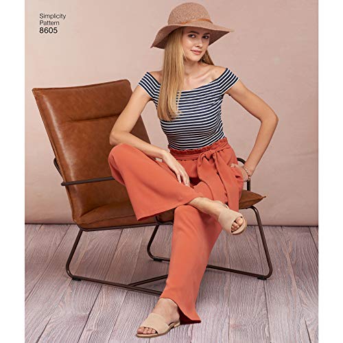 【中古】【未使用・未開封品】Simplicity Pattern 8605 Misses' Pull-On Skirt and Pants SIZE XS-XL SEWING PATTERN