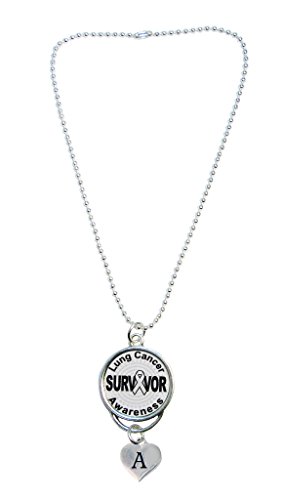 【中古】【未使用・未開封品】カスタムLung Cancer Awareness Survivorリアビューミラー車初期ジュエリー選択