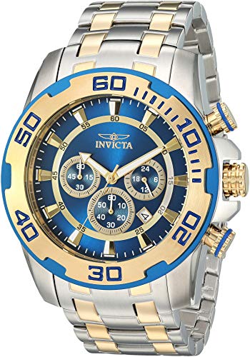 【中古】【未当てはめる・未開封品】Invicta Men\u0027s 26296 Pro Diver Quartz Chronograph Blue Dial Watch
