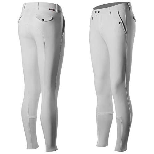 【中古】【未当て嵌める・未開封品】Horze Men\u0027s Grand Prix Full Seat Breeches - Silicone Grip