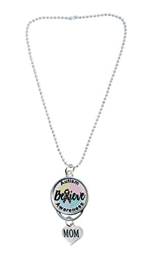 【中古】【未使用・未開封品】カスタムAutism Awarenessバックミラー車チャームwith MomまたはDadチャームのみ使用可能なジュエリー