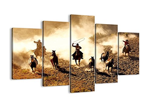 【中古】【未使用・未開封品】Horses Painting壁装飾 60''W x 32''H ゴールド|AJIMURA-SHOP